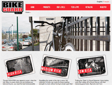 Tablet Screenshot of bikeguardlocks.com